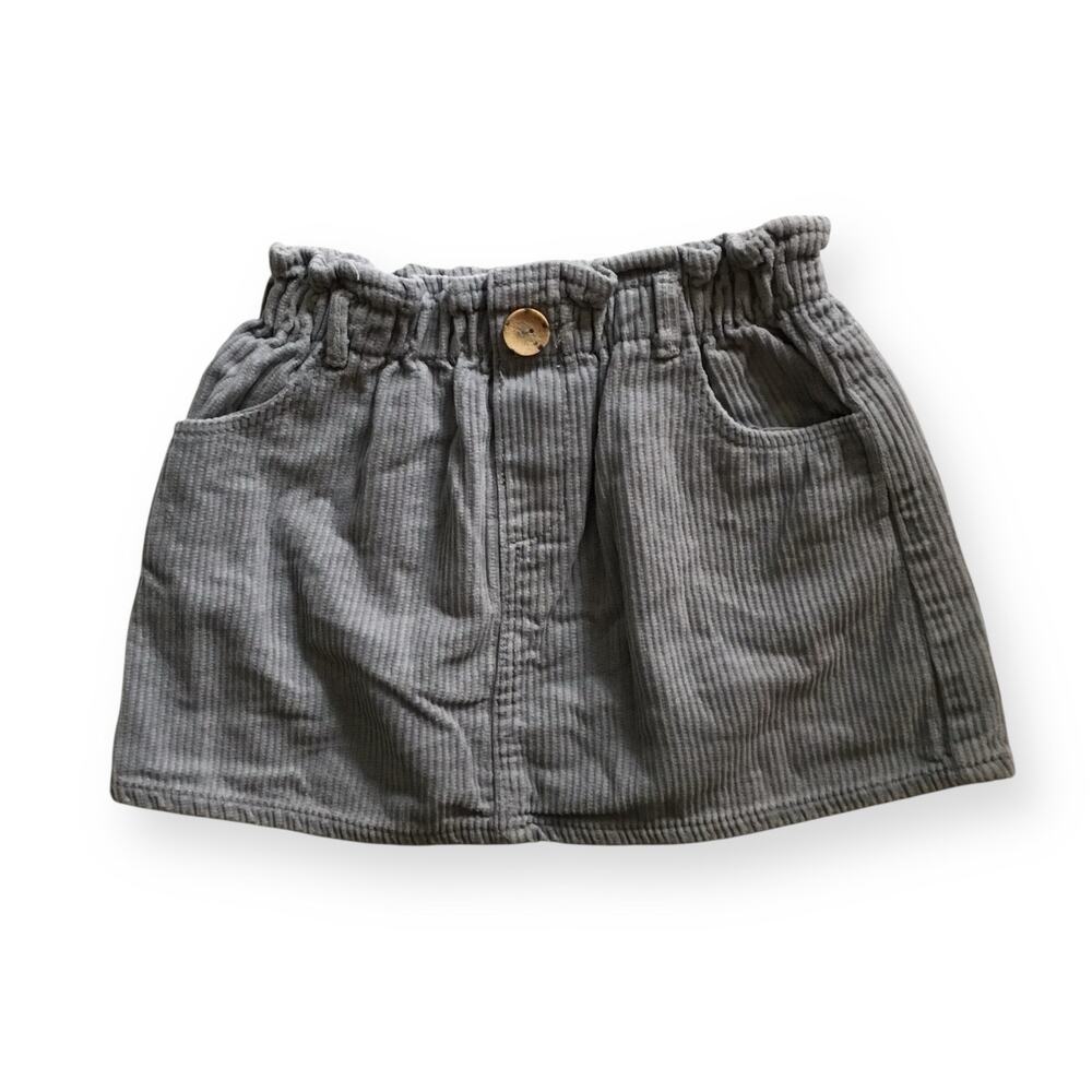 Zara gray corduroy skirt